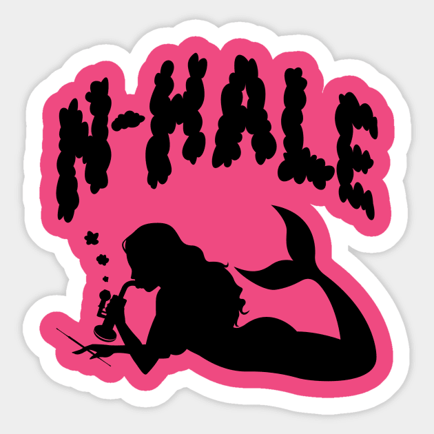 Dabbing N-Hale Mermaid Sticker by Nhale201